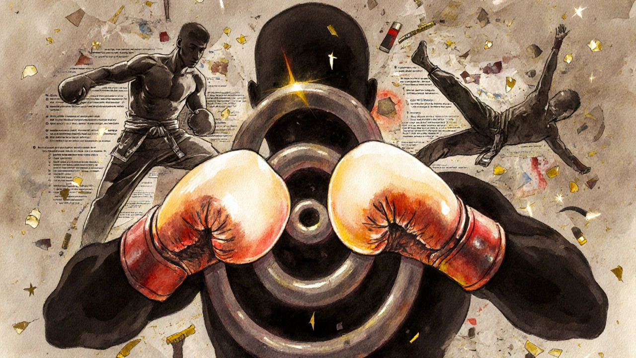 Три стиля самообороны — бокс, джиу-джитсу и капоэйра — как символы выживания.