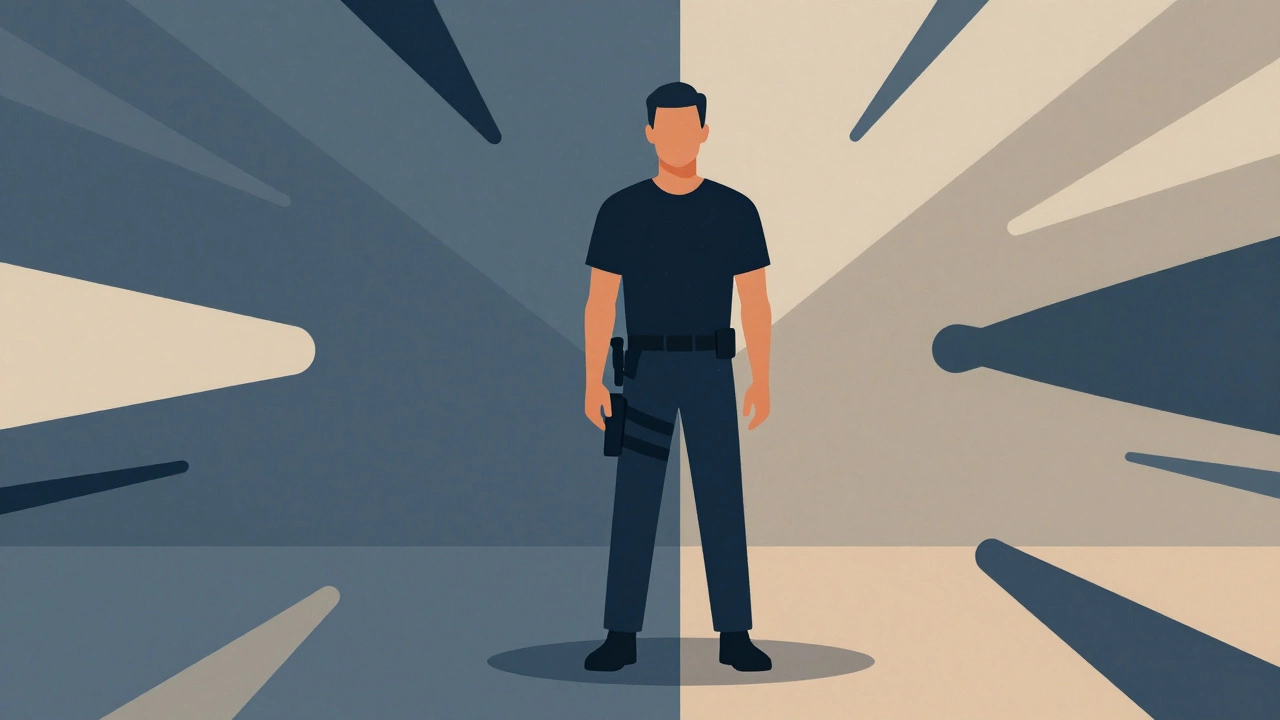 Абстрактное изображение ментальной готовности к защите