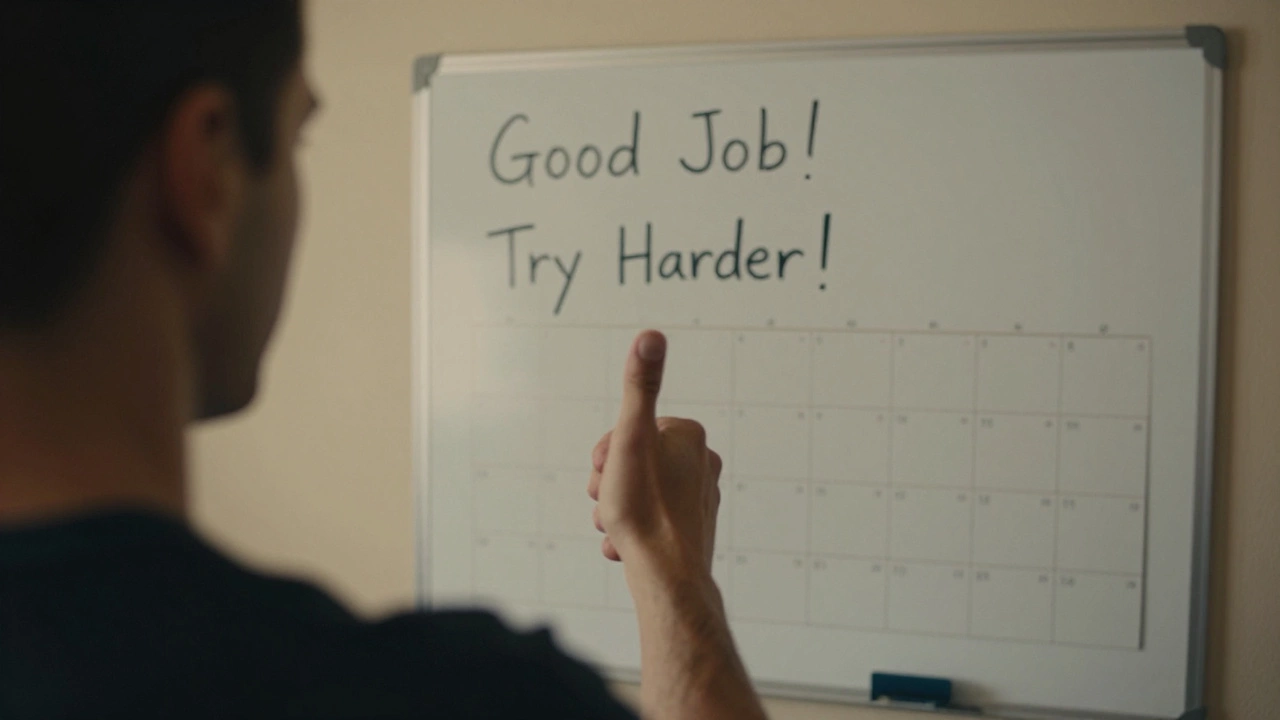 Тренер даёт поверхностную похвалу, без учёта прогресса.