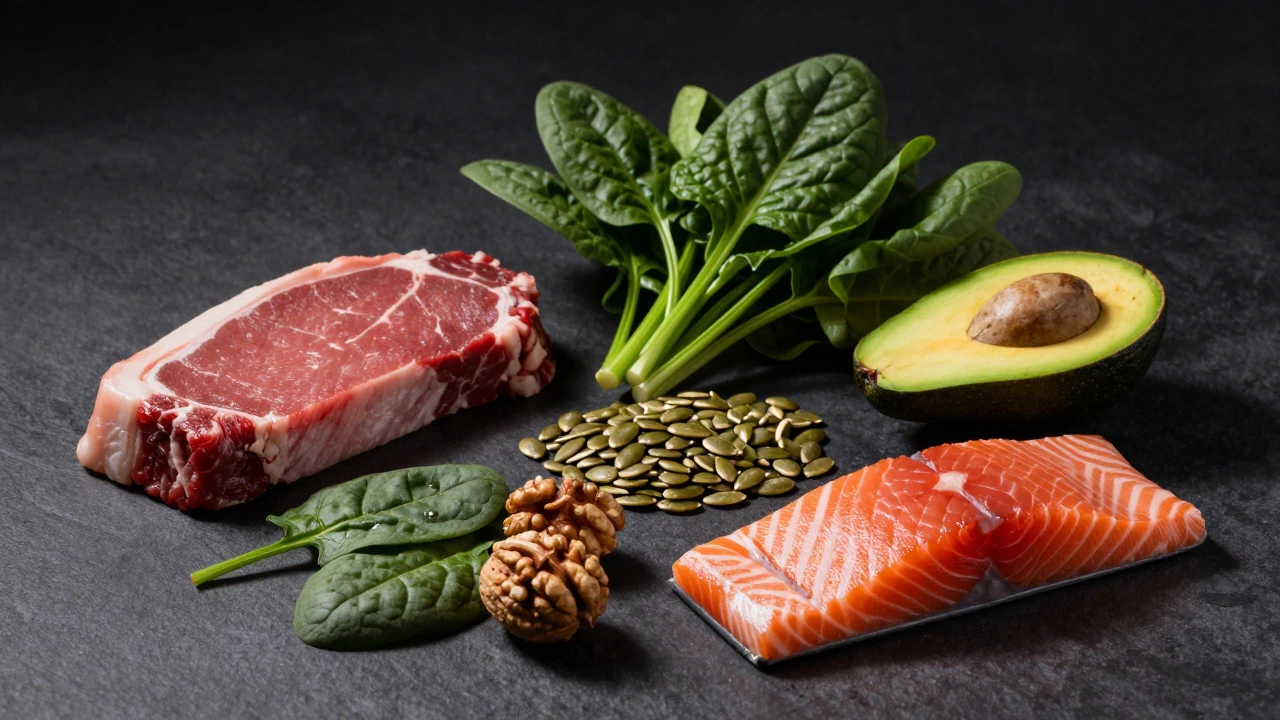 Продукты с железом и полезными жирами для спорта